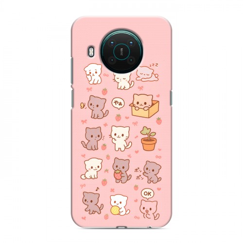 Дизайнерский силиконовый с усиленными углами чехол для Nokia X10 Hello Kitty Хелоу Кити