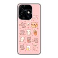Дизайнерский силиконовый чехол для Tecno Spark 10C Hello Kitty Хелоу Кити