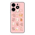 Дизайнерский силиконовый с усиленными углами чехол для Tecno Spark 10 Hello Kitty Хелоу Кити