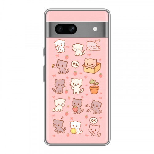 Дизайнерский силиконовый чехол для Google Pixel 7A Hello Kitty Хелоу Кити