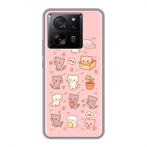 Дизайнерский силиконовый чехол для Xiaomi 13T Hello Kitty Хелоу Кити