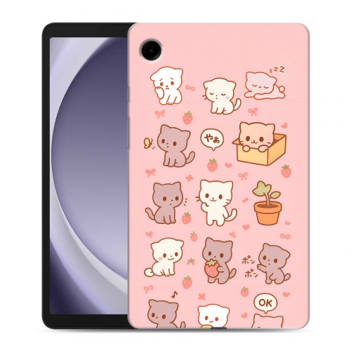 Дизайнерский силиконовый чехол для Samsung Galaxy Tab A9 Hello Kitty Хелоу Кити