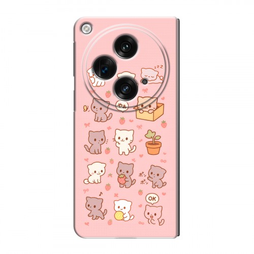 Дизайнерский пластиковый чехол для OPPO Find N3 Hello Kitty Хелоу Кити