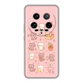 Дизайнерский силиконовый чехол для Xiaomi 14 Ultra Hello Kitty Хелоу Кити