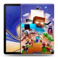 Дизайнерский силиконовый чехол для Samsung Galaxy Tab S4 Майнкрафт Minecraft