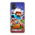 Дизайнерский силиконовый чехол для Samsung Galaxy A51 Майнкрафт Minecraft