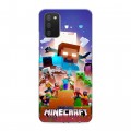 Дизайнерский пластиковый чехол для Samsung Galaxy A02s Майнкрафт Minecraft