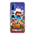 Дизайнерский силиконовый чехол для Xiaomi RedMi 9T Майнкрафт Minecraft