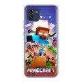Дизайнерский силиконовый чехол для Samsung Galaxy A03 Майнкрафт Minecraft