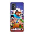 Дизайнерский силиконовый чехол для TCL 30E Майнкрафт Minecraft