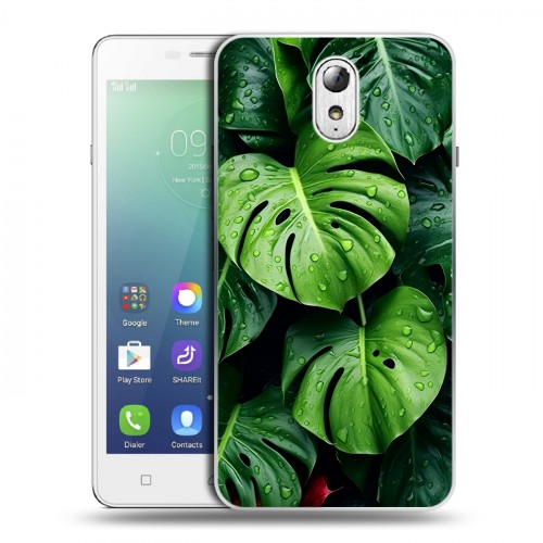 Дизайнерский силиконовый чехол для Lenovo Vibe P1m Листья