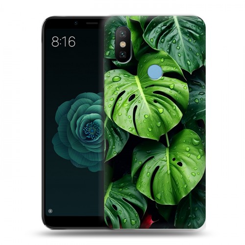 Дизайнерский силиконовый чехол для Xiaomi Mi A2 Листья