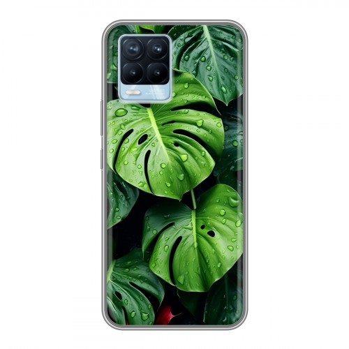 Дизайнерский силиконовый чехол для Realme 8 Листья