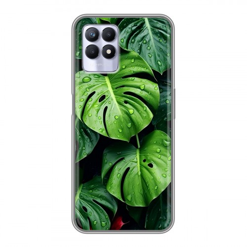 Дизайнерский силиконовый чехол для Realme 8i Листья