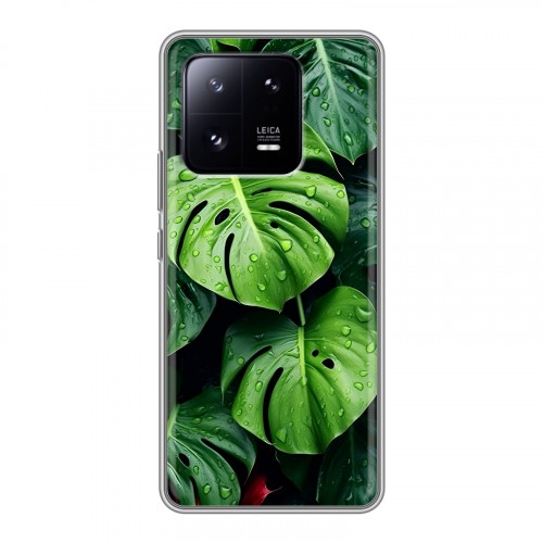 Дизайнерский силиконовый чехол для Xiaomi 13 Pro Листья