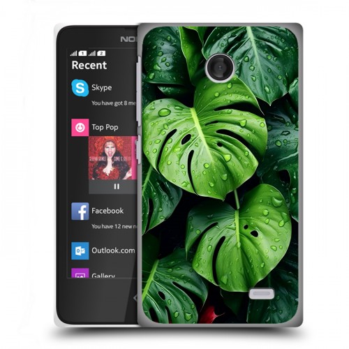 Дизайнерский пластиковый чехол для Nokia X Листья