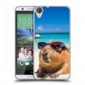 Дизайнерский силиконовый чехол для HTC Desire 820 Капибара