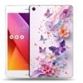 Дизайнерский силиконовый чехол для ASUS ZenPad S 8 цветы бабочки