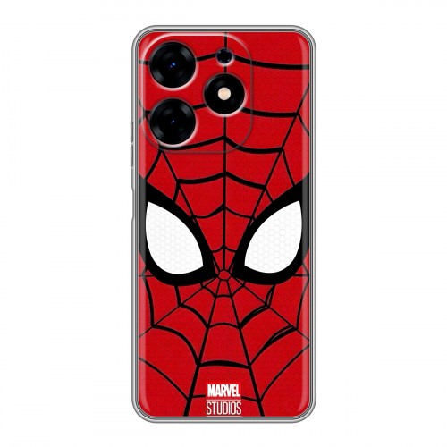 Дизайнерский силиконовый с усиленными углами чехол для Tecno Spark 10 человек паук spiderman