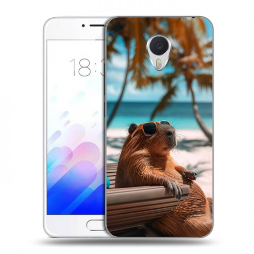 Дизайнерский пластиковый чехол для Meizu M3E Капибара