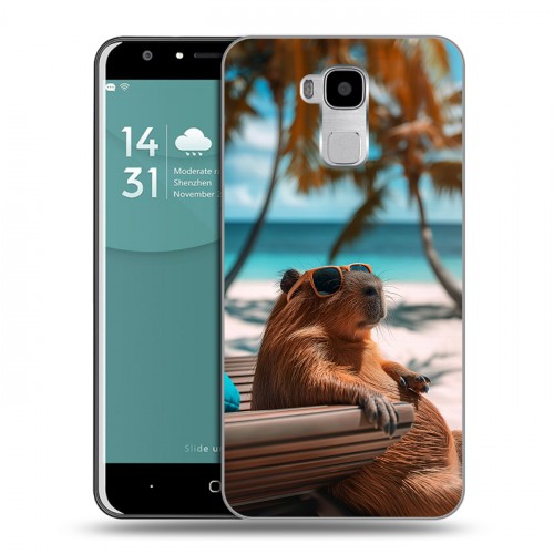Дизайнерский пластиковый чехол для Doogee Y6 Капибара