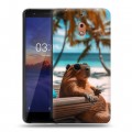 Дизайнерский силиконовый чехол для Nokia 2.1 Капибара