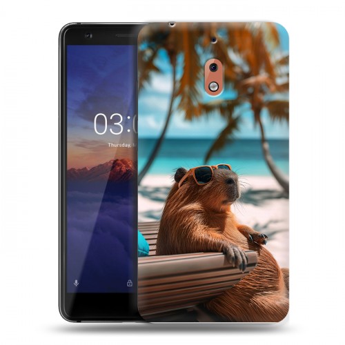Дизайнерский силиконовый чехол для Nokia 2.1 Капибара
