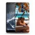 Дизайнерский пластиковый чехол для Nokia 5.1 Капибара