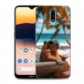 Дизайнерский силиконовый чехол для Nokia 2.3 Капибара