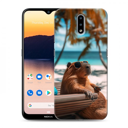 Дизайнерский силиконовый чехол для Nokia 2.3 Капибара