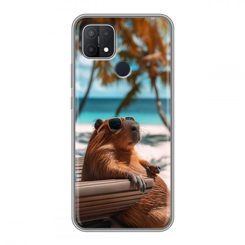 Дизайнерский силиконовый чехол для OPPO A15 Капибара
