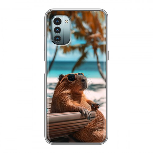 Дизайнерский силиконовый чехол для Nokia G11 Капибара