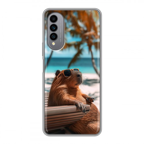 Дизайнерский силиконовый чехол для Wiko T50 Капибара