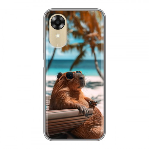 Дизайнерский силиконовый чехол для OPPO A17k Капибара