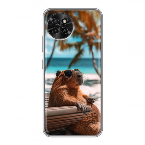 Дизайнерский силиконовый чехол для Itel S23 Капибара