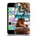 Дизайнерский пластиковый чехол для Iphone 5c Капибара