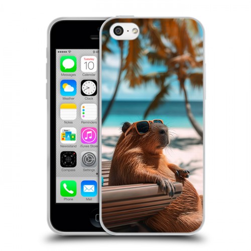 Дизайнерский пластиковый чехол для Iphone 5c Капибара