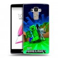 Дизайнерский пластиковый чехол для LG G4 Stylus Майнкрафт