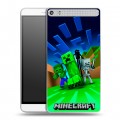 Дизайнерский пластиковый чехол для Lenovo Phab Plus Майнкрафт