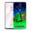 Дизайнерский пластиковый чехол для Xiaomi RedMi K30 Майнкрафт