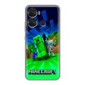 Дизайнерский силиконовый чехол для Itel P40 Майнкрафт