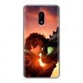 Дизайнерский пластиковый чехол для Nokia 6 Как приручить дракона
