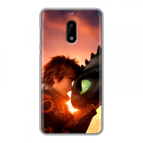 Дизайнерский пластиковый чехол для Nokia 6 Как приручить дракона