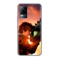 Дизайнерский силиконовый чехол для Vivo V21e Как приручить дракона