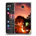 Дизайнерский пластиковый чехол для Nokia X Как приручить дракона