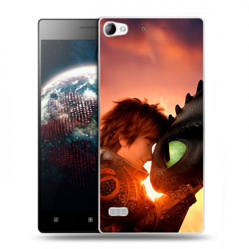 Дизайнерский пластиковый чехол для Lenovo Vibe X2 Как приручить дракона