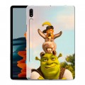 Дизайнерский силиконовый чехол для Samsung Galaxy Tab S7 Шрек Shrek
