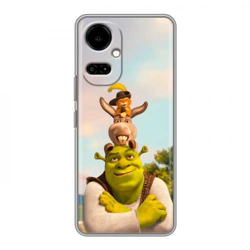 Дизайнерский силиконовый чехол для Tecno Camon 19 Шрек Shrek