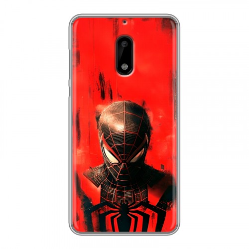 Дизайнерский пластиковый чехол для Nokia 6 человек паук spiderman