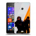 Дизайнерский пластиковый чехол для Microsoft Lumia 540 Контер страйк Counter strike